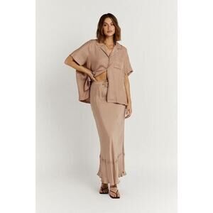 DISSH Wren Slip Midi Skirt - 4 Mushroom